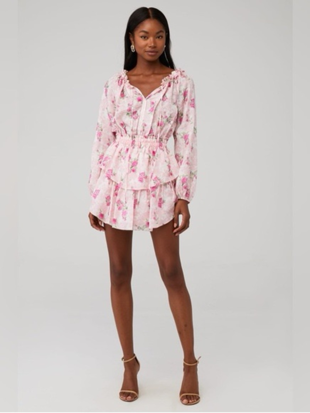 popover silk mini dress - Picture 1 of 6